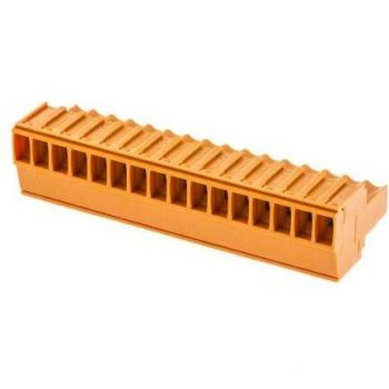 Weidmüller 16‑Position Screw Socket Block, 3.5 mm (BL 3.50/16/180 SN OR BX)