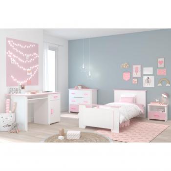 Parisot Biotiful16 Kinder‑ und Jugendzimmer‑Set – Weiß/Rosa Kombination