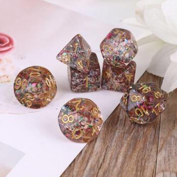 7-piece dice set for role-playing games