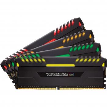 Corsair Vengeance RGB 32GB (4x8GB) DDR4 3000MHz C15 XMP 2.0 Memory Kit
