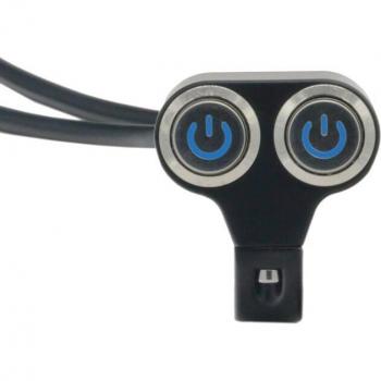 Interrupteur MotoLovee 22mm pour commande de phare et antibrouillard ON-OFF