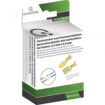 Quadrios FLACHSTECK/H LSE 6.3X0.5-1.5MM 100TLG Assortiment de cosses à sertir 1.50 mm² et 0.50