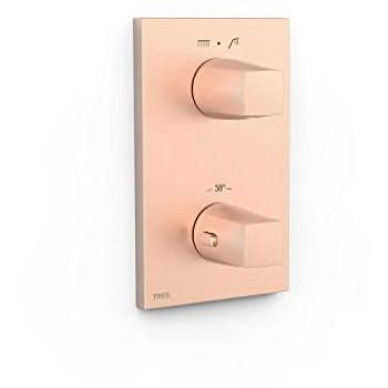 THERM‑Box Sichtfenster für 2‑Wege‑Gehäuse, 24 K Rotgold matt