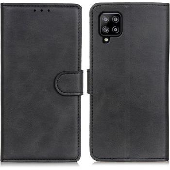 Galaxy A22 EU Magnetic PU Leather Wallet & Protective Shell – Black