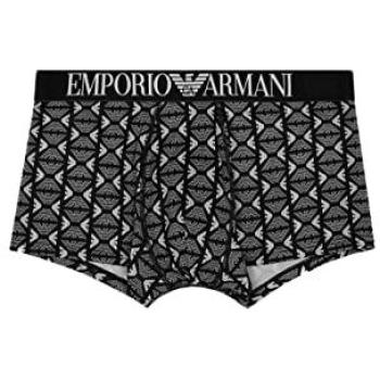 Bóxer Ajustado Emporio Armani 1112903R535 Negro y Blanco