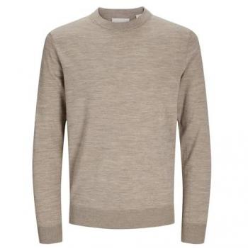 Jack & Jones JPRMark Merino Rundhalspullover – Einfarbig – L