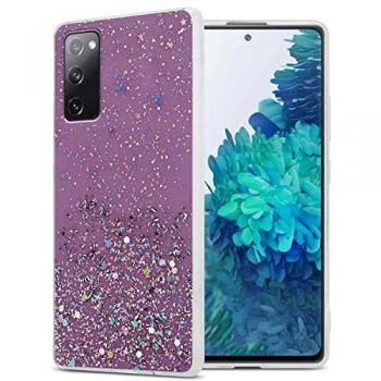 Etui violet étincelant avec paillettes pour Galaxy S20 FE