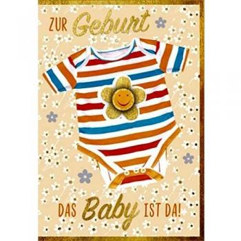 Goldschatz-Babykarten‑Set „Gestreifte Freude“
