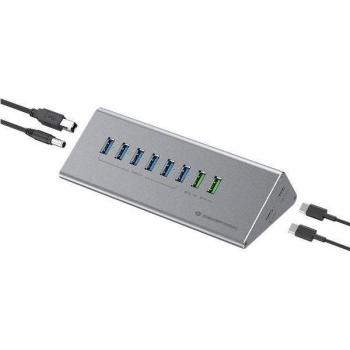 Conceptronic Dock USB-C->1xUSB-C,6xUSB-A,100WPD