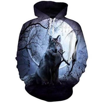 Unisex Pullover 3D Idgreatim con Tasche di Design
