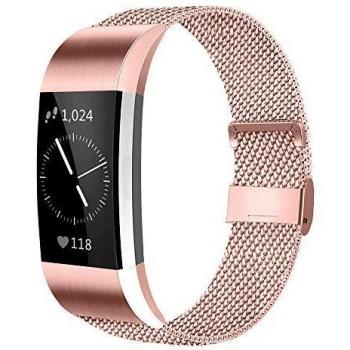 AK For Fitbit Charge 2 Strap (Rose Pink, S)