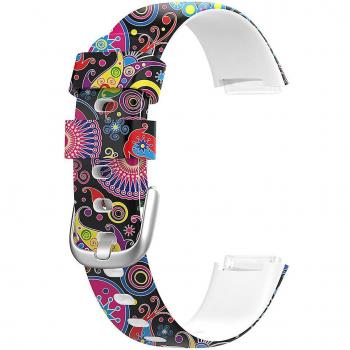 Bracelet de montre paon en silicone pour Fitbit Luxe