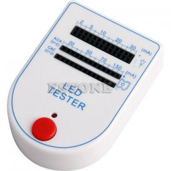 Probador de corriente LED portátil 2-150mA con mini lámpara