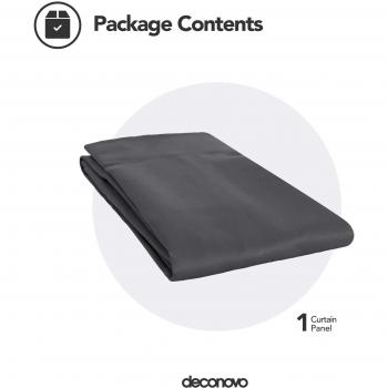 Deconovo Super Soft Blackout Curtain 52x63 Dark Grey