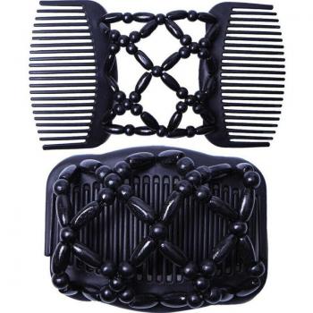 Accessoire de coiffure double peigne à perles