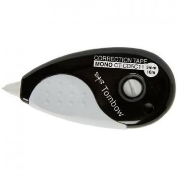 Tombow Black/Grey Correction Tape 5mm x 10m