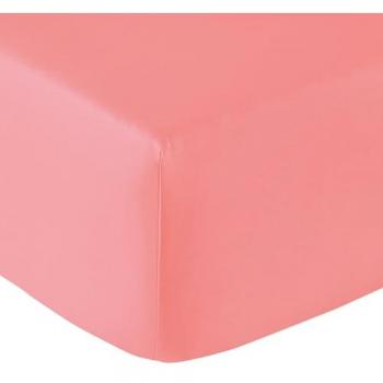 Anne de Solène Drap Housse Vexin Terracotta Rose 180x200 cm