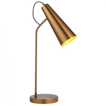 Karna New Warm Antique Brass Task Table Lamp