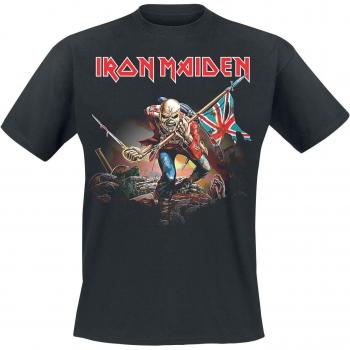T-Shirt noir “Trooper” (Iron Maiden) – Homme – Manches courtes – S‑4XL