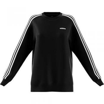 Adidas Studio Lounge 3 Stripes Sweatshirt for Women Black/White XS 4-6