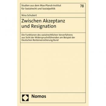 Schubert, Nina: Zwischen Akzeptanz und Resignation