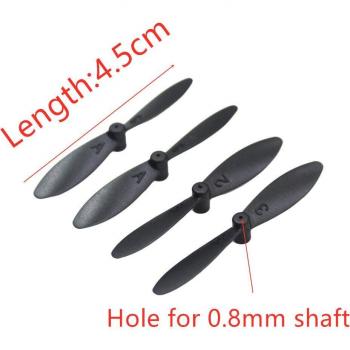 Juego de hélices 4 Uds. 45mm para Drones LF606, JD-16, D2, SG800, M11