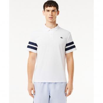 Polo Lacoste Masculino UltraDry Tenis Color Block Corto