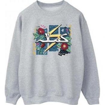 White XXL Ms Marvel Flower Lightning Pullover for Women