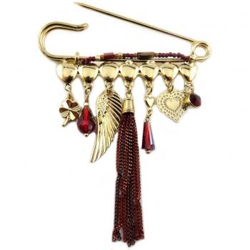 P8409 Red Gold Acapulco Brooch – 90 mm × 75 mm