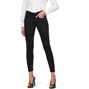Jeans G-Star 3D Arc Mid Waist Skinny Pitch Black 23