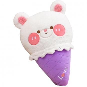 Peluche Tête Crème Glacée Sslzw – Oreiller Cartoon pour Maison