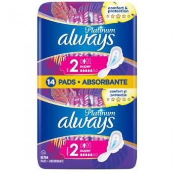 Always Platinum Super Saugstarke Binden, 14 Stück