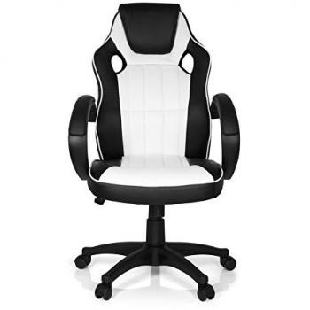 Schwarz‑Weiß Gaming Zone Pro 100 Chefsessel für das Home Office