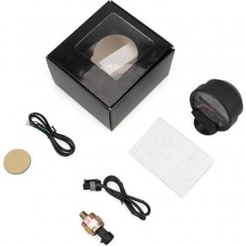 60mm 12V Auto Öl Druckanzeige mit Sensor und weißem Licht für Greddy