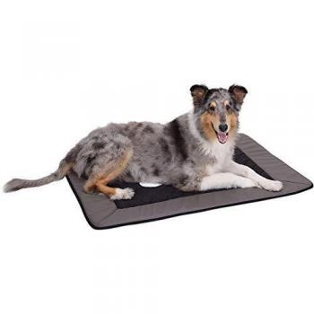 Tapis de Luxe Knuffelwuff pour Chien Gris/Noir XL 100 x 72cm