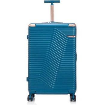 Hartschalen-Trolley T5812‑5 – Großer Koffer in Dunkelblau