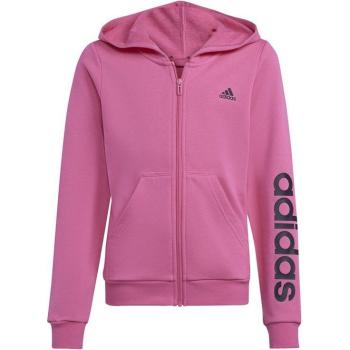 Niña Chaqueta Adidas Essentials: fullzip, algodón, logo Linear (rosa)