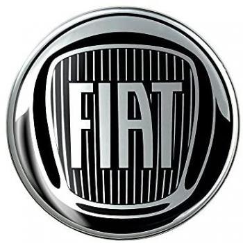Insigne 3D Fiat Noir 48 mm