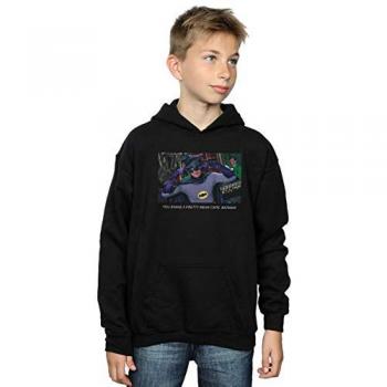 Batwing Boys’ Black Comic‑Series Hoodie