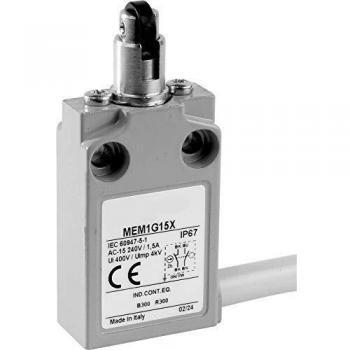 Interrupteur de fin de course Panasonic MEM1G14ZD 24 V 5 A poussoir à galet transversal IP67 1 pc