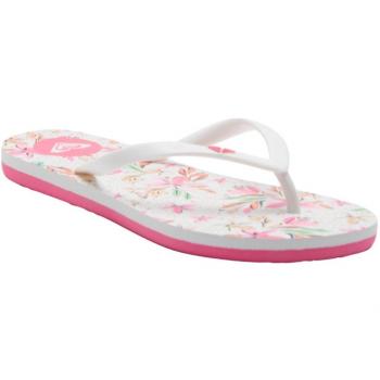 Roxy Chanclas De Playa Mujer Blanco Verde Rosa