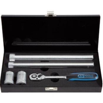Set di utensili per l'avvitamento di candele con chiave dinamometrica 3/8, 5 pz