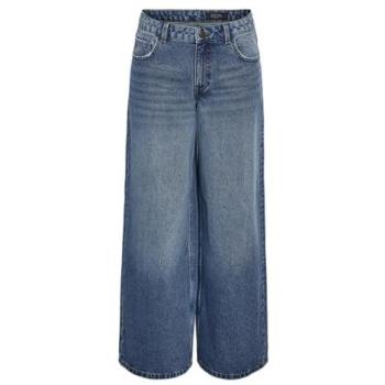 Noisy May Kettie-Jeans mit Eingrifftaschen – Weitbeinige Silhouette – 26/32 – Blau