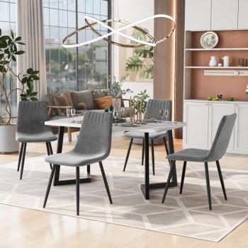Set Sedia Okwish per Soggiorno in Velluto