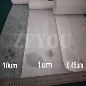 Hydrophilic ePTFE Filter Membrane 0.1um 260*1000mm