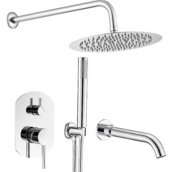 Ensemble de douche monocommande Roma Ø 30 cm