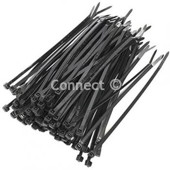 Universal Black Cable Ties 200 x 4.8mm