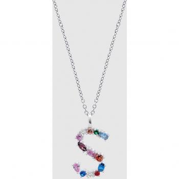 Collar Lotus Silver Mujer LP3635-1/S Letra S