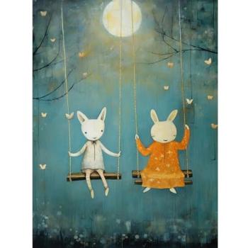 Night‑Sky Bunny Playdate