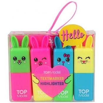 Depesche Mini Highlighter Pens Set of 4 Multi-Coloured
